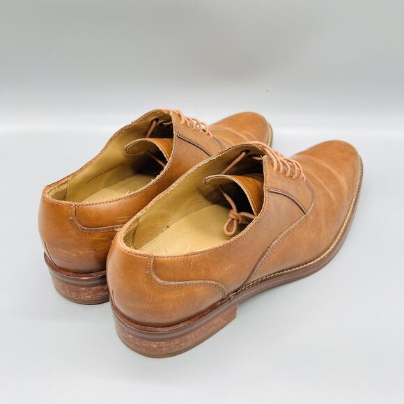Cole Haan Shoes Mens 9.5 Brown Leather Grand OS Derby Oxford Dress Almond Toe main image 7